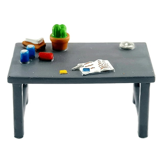 Diorama 1:64 de herramientas de resina en miniatura Sunnimix gris con cactus