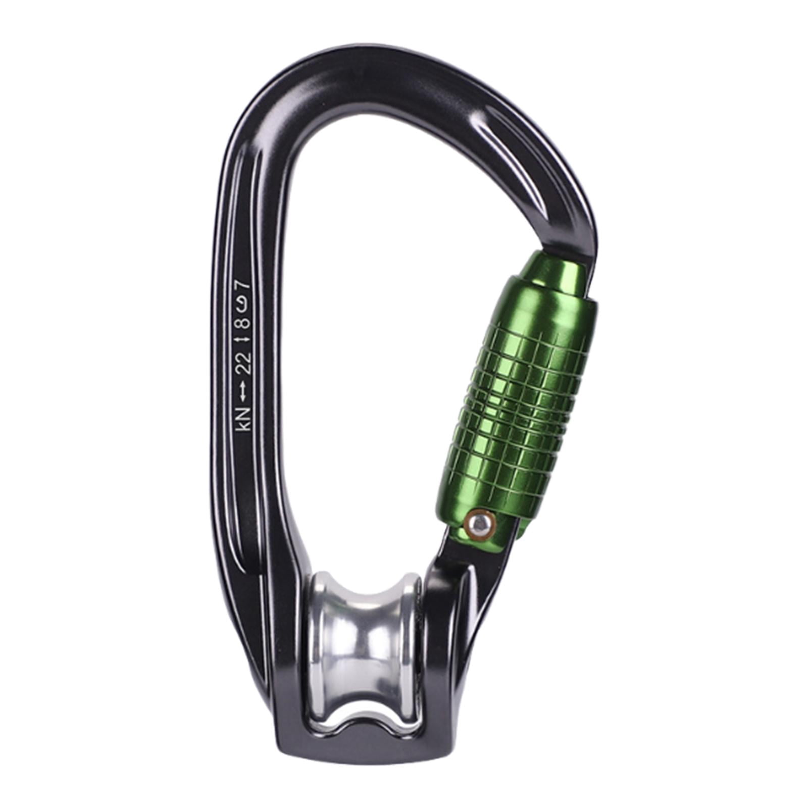 Dualoai Climbing Pulley Carabiner Clip for Outdoor Sports Mountaineering