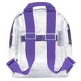 thumbnail image 4 of Madison & Dakota, Unisex Clear Mini Backpacks for Beach, Travel, Stadium Approved Bag with Adjustable Straps - Purple, 4 of 6