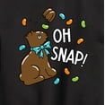 thumbnail image 3 of Instant Message - Oh Snap Chocolate Bunny - Toddler And Youth Crewneck Fleece Sweatshirt, 3 of 6