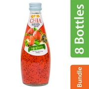 (8 Pack) Vita Food Chia Seed Drink Strawberry Flavor 9.6oz. (8 pack)