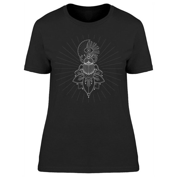 Mandala Beetle Eye Moon Tee Women's -Image by Shutterstock