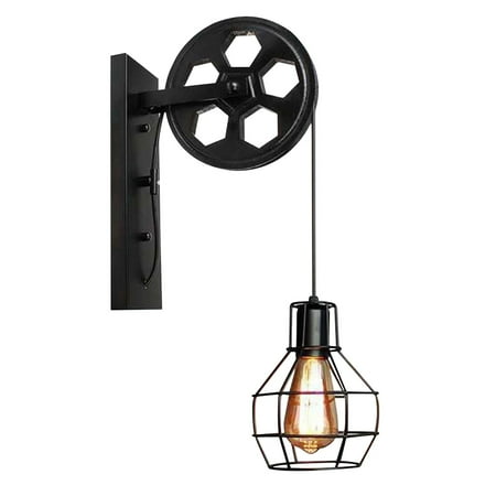 

Xinqinghao Retro Pulley Industrial Style Creative Personality Decoration Corridor Wall Lamp B
