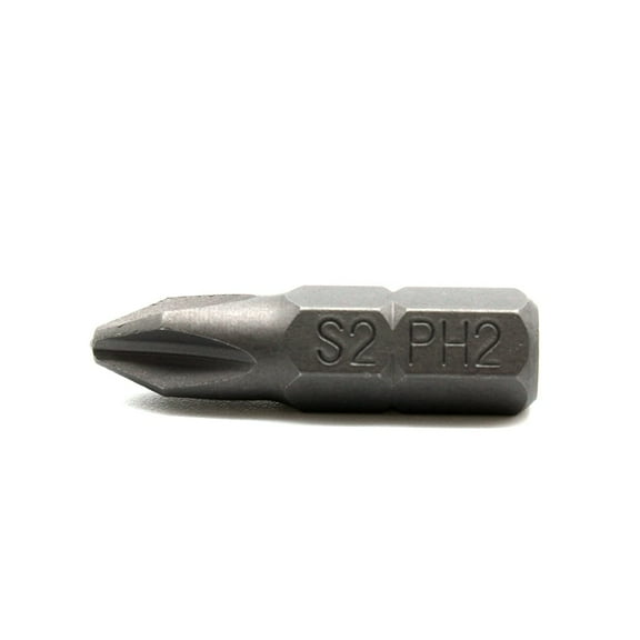 TMAX 50 pc PH2 Phillips #2 Screwdriver Impact Ready 1 Inch Length Insert Bits Hex Shank with Quick Release Slot