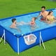 thumbnail image 5 of Cesta de almacenamiento junto a la piscina para piscinas elevadas | Contenedor organizador de polipropileno, beige blanco, 22,7x18x15cm, portabebidas de gran capacidad, diseño estable con pinza, 5 of 8