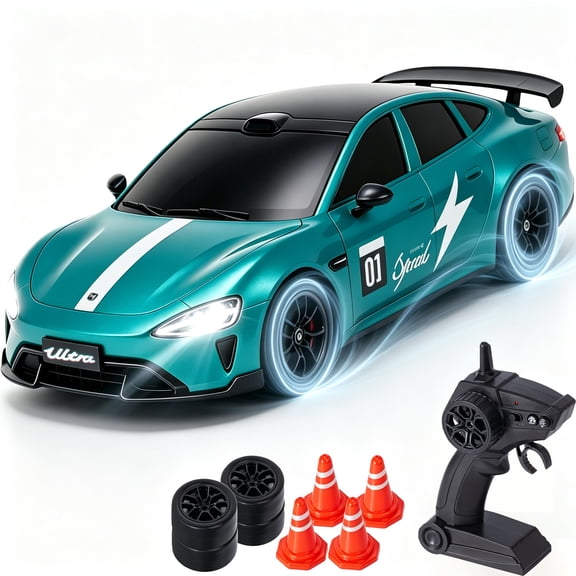 Izrizr RC Car for Kids,1:20 Remote Control Car Toys with LED Lights, 30KM/H 4WD High Speed RC Vehicle Gift for Boys Girls Adults, Racing & Drifting