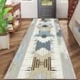 thumbnail image 2 of 2x6 FT Kitchen Runner Rugs Non Skid Washable, Faux Wool Rug Runners for Hallways Bathroom Carpet Runner, Soft Indoor Modern Floor Rug for Entryway Laundry Room, 2 of 11
