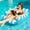 Blue, variant on Inflatable Pool Floats Adult, 4-in-1 Multi-Purpose Pool Float Rafts Water Hammock, Pool Floaties for Adults Swimming Pool Lake Beach