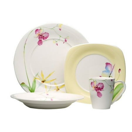 Red Vanilla Leilani 16 Piece Dinnerware Set, Service for 4