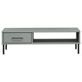 thumbnail image 2 of vidaXL Coffee Table with Metal Legs Grey Solid Wood Pine OSLO, 2 of 5