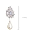 thumbnail image 5 of Fashion Women Gifts 925 Silver Drop Earrings Cubic Zircon Wedding Jewelry A Pair, 5 of 6