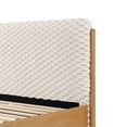thumbnail image 6 of LuxenHome Quilted Upholstered Headboard with Rubberwood Frame Platform Bed, Queen, 6 of 11