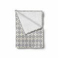 thumbnail image 2 of Navy Blue Soft Flannel Fleece Blanket, Lace Mesh Grid Looking Like Geometrical Ornamental Unreal Ethnic Motifs, Cozy Plush for Indoor and Outdoor Use, 70" x 90", Indigo Pale Eggshell, by Ambesonne, 2 of 6