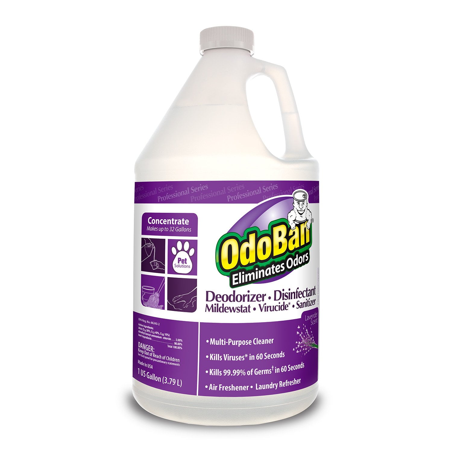 OdoBan 911162G Disinfectant Odor Eliminator and All Purpose Cleaner