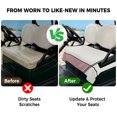 thumbnail image 4 of Golf Cart Seat Covers for 2 Seater,Pink Geometric Microfiber Cart Seat Towel Blanket,Modern Beige Color Block Black Lines Art Absorbent NonSlip Bench Seats Protector for Golf Course 51"x31", 4 of 9
