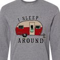 thumbnail image 4 of Inktastic I Sleep Around Stylish Camper Long Sleeve T-Shirt, 4 of 5