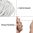 thumbnail image 3 of 11 Yards 3mm Round Leather Cord Lacing Strings for DIY Crafts Pure White, 3 of 6
