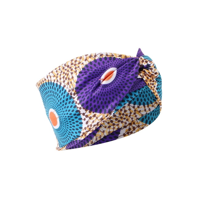 Diadema Sonducket ganchillo estampado Ajustable Antideslizante azul+morado