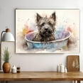 thumbnail image 3 of Cairn Terrier Dog Canvas Bathroom Décor - Unique Bath Wall Decor - Modern Canvas Bathroom Wall Art - Room Decor - Bathroom Decorations - Restroom Sign - Wall decor living room, 3 of 4
