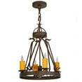 thumbnail image 4 of Meyda Tiffany 148235 Lakeshore 4 Light 18" Wide Taper Candle Multi Light Pendant - Custom, 4 of 5
