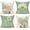 Green, variant on Outdoor Yellow Throw Pillow Covers 18x18 Set of 4 Spring Summer Decorative Cushion Cases Home Décor Decorations for Patio Couch Chair Sofa,Daisy Floral Gnomes