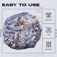 thumbnail image 6 of Anime Durag and Silk Bonnet 2pcs Set for Men Women, Silky Design Satin Fabric Comfort Compression, Moneyy, 6 of 6