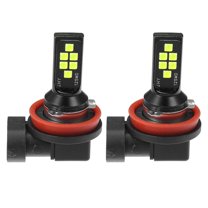 H8/H11 Car Fog Lights Bulbs 1200 Lumens Headlight Bulb 3030 Chips 9V-15V Aluminum White 1 Pair