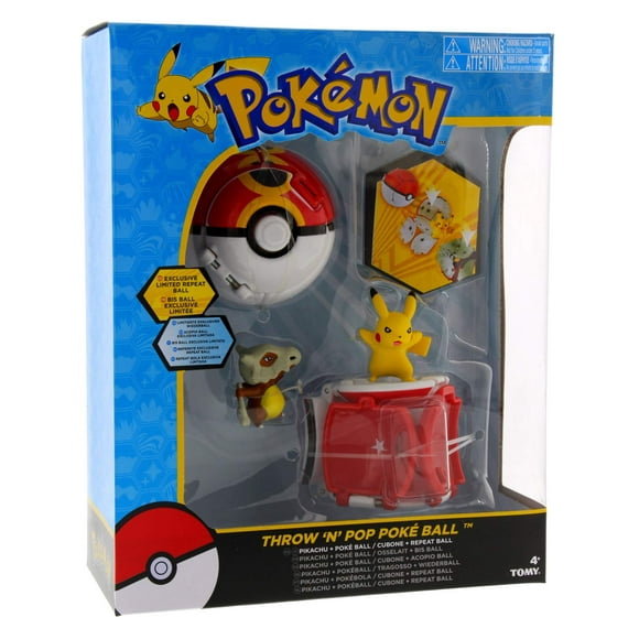 Set Pokémon Throw 'N' Pop Duel Pikachu, Pokeball y Cubone