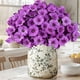 thumbnail image 5 of Flores artificiales 7 tenedores hojas mañana decoración del hogar ramo de boda patio exterior flores decorativas, 5 of 5