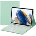 thumbnail image 1 of Funda con teclado táctil para Samsung Galaxy Tab A8 de 10,5 pulgadas modelo 2022 (SM-X200/X205/X207), con portalápices - Teclado Bluetooth táctil magnéticamente desmontable, 1 of 7