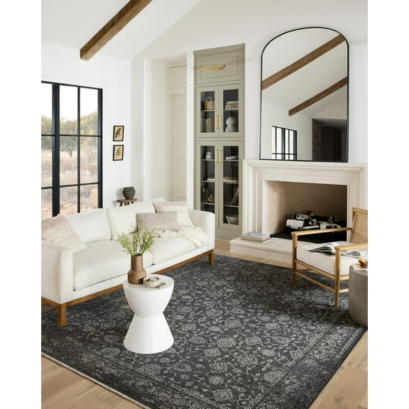 Loloi Vance Charcoal / Dove 2'-7" x 12'-0" Runner Rug