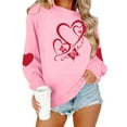 thumbnail image 4 of Dgankt Womens Long Sleeve Tops Valentines Day Sweatshirt for Women Funny Love Heart Shirts Casual Valentine Pullover Long Sleeve Tops XS-XL, 4 of 8