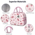 thumbnail image 3 of Sac à Lunch Mignon pour Amateurs de Fraises Design Fruits et Fleurs Kawaii Sac Isotherme Réutilisable, 3 of 6
