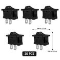 thumbnail image 3 of MasteelfCA UEETEK 20 Pcs 2 Pin Toggle Switch On/Off Mini Boat Rocker Switch Car Auto Boat Round Rocker Snap (15x21mm), 3 of 7