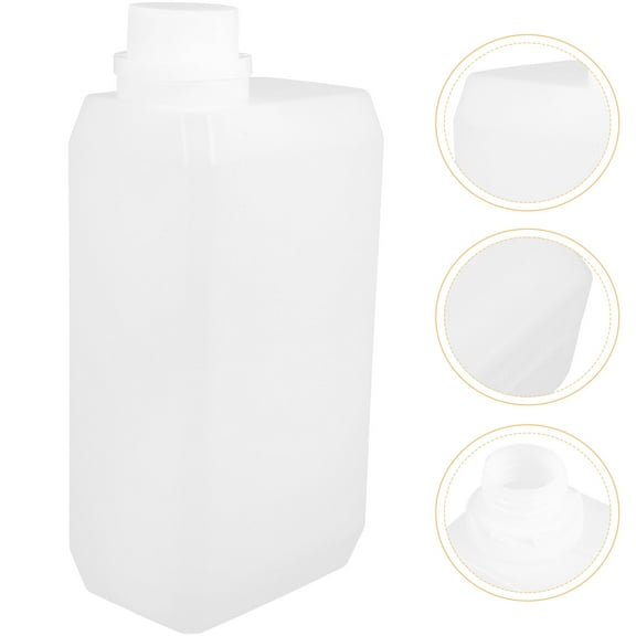 Sparsain 1000ml Reusable Oil Bottle Empty Plastic Bottle with Lid for Water and Oil