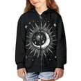 thumbnail image 2 of DISNIMO Sun Moon Hoodie Boys Zip Up Hoodie Kids Galaxy Hoodies for Boys Graphic Sweatshirt Jacket Boys Zip Hooded Sweatshirts 8-10 Boys Black Hoodie Jackets Children Outfits Fall Girls, 2 of 7