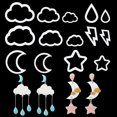 thumbnail image 1 of Set de Cortadores de Arcilla Kajaia 14 Pzas Formas de Nube, Luna y Estrella, 1 of 7