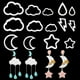 thumbnail image 1 of Set de Cortadores de Arcilla Kajaia 14 Pzas Formas de Nube, Luna y Estrella, 1 of 7