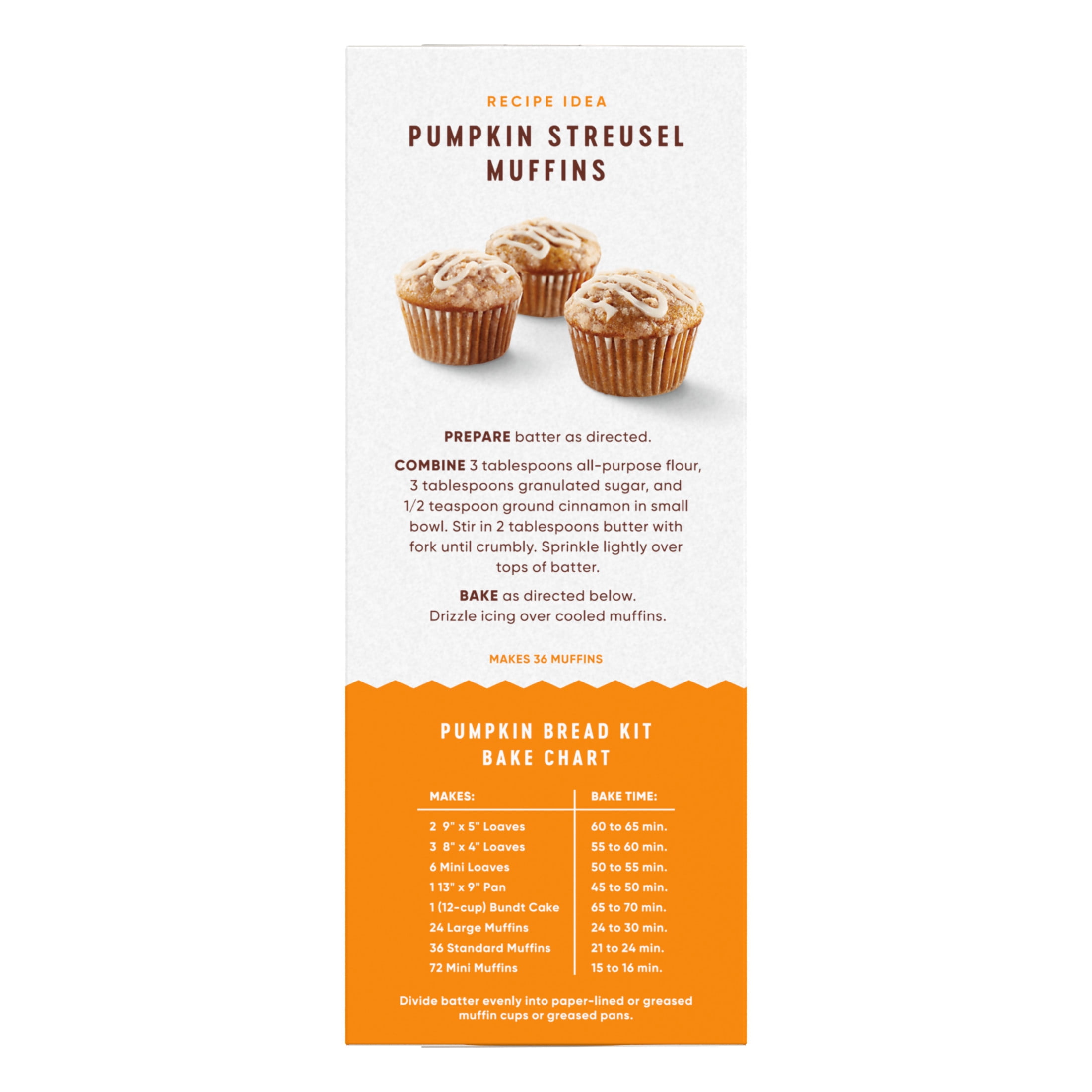 Libby's Pumpkin Bread Kit With Icing Baking Mix Dessert, 57.75 oz Box