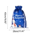 thumbnail image 2 of Christmas Bags for Gifts Hwkond Drawstring Christmas Gift Bag Candy Party Santa Snowman Wrapping Bag Plastic Bag, 2 of 2