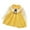 Yellow, variant on Babys Kids Toddlers Girls Patchwork Bow Tie Spring Winter Long Sleeve Ruffled Knit Sweater Princess Dress Clothes