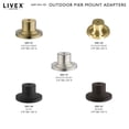 thumbnail image 5 of Beaumont Lane Contemporary Brass Black Outdoor Pier Mount Adapter, 5 of 7