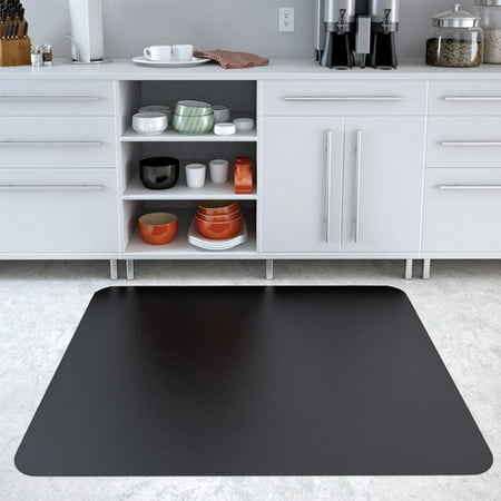Deflecto EconoMat 46 x 60 Chair Mat for Hard Floor, Rectangular, Black