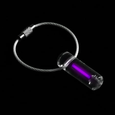 Mini Cooper Key Ring Acrylic Tritium Self Luminous Key Ring Ultralight Outdoor Glow In The Dark Keychain Ring Emergency Survival Mini Light Lamp ()