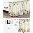 thumbnail image 3 of Fall Pumpkin Bed Skirt Eucalyptus Leaves Flower Vintage Letter Bed Skirts California King Size 16 Inch Drop, Wrap Around Dust Ruffle&nbsp;Bedskirt with Adjustable Elastic Belt for Queen Size Beds, 3 of 7