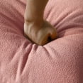 thumbnail image 6 of Magic Home Modern Sectional Sofa Togo Sofa Lazy Sofa Foam Couch Floor Sofa for Bedroom,Living Room,Apartment and Small Space,Three Seat Sofa,Pink, 6 of 8