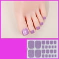 thumbnail image 1 of Waterproof Glitter Toe Nail Stickers 22pcs Summer Bling Bling Shiny Gradient Self Adhesive Foot, 1 of 8