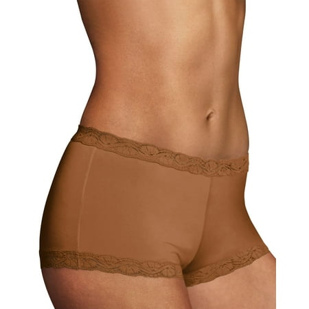 

Maidenform Womens One Fab Fit Microfiber and Lace Boyshort - Best-Seller 8