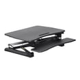 thumbnail image 2 of Monoprice Electric Sit-Stand Riser Desk Converter - Black (35.4 x 23.2in) Table Top for Single Display, Height Adjustable 5.9"-18.9", 2 of 6