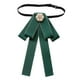 thumbnail image 2 of Corbata de lazo preanudada para mujer, elegante para eventos formales, versátil y sin arrugas. Verde oscuro, 2 of 9